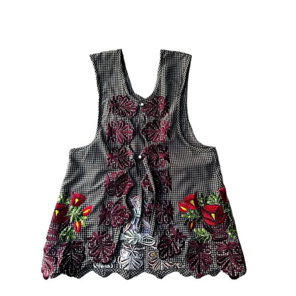 Mexican Folkloric apron embroidered  one of a kind mexico todo corazon - Picture 8 of 9